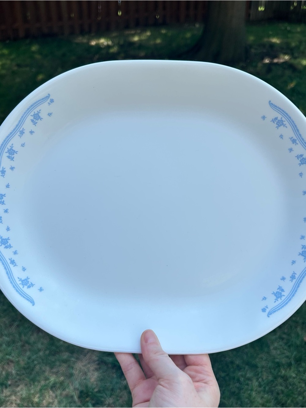 Corelle ‘Morning Blue’ Oval Platter 12 inch